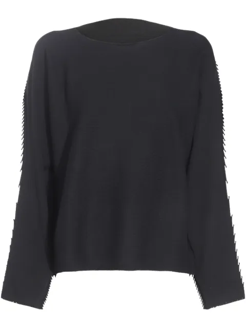 Issey Miyake fringe-detailing jumper