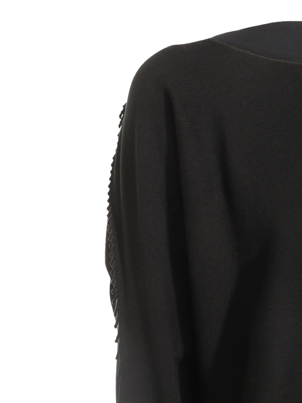 Issey Miyake Trui met franje Zwart