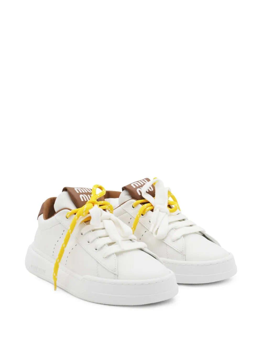 Miu Miu Sneakers chunky in pelle | Sneakers basse | Image 2