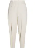 Issey Miyake pleated tapered trousers - Neutrals