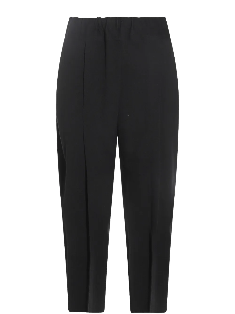 Issey Miyake Pleated Tapered Trousers In Black