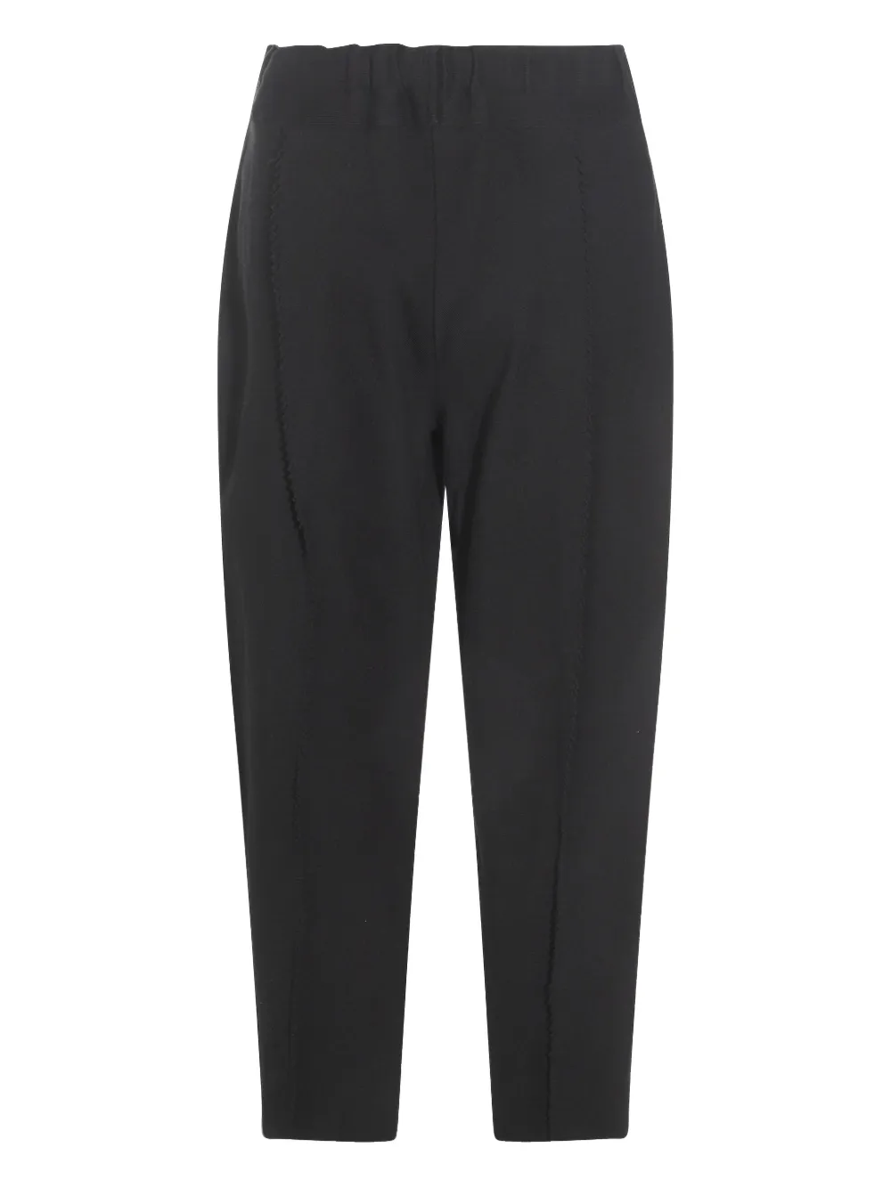 Issey Miyake pleated tapered trousers - Zwart