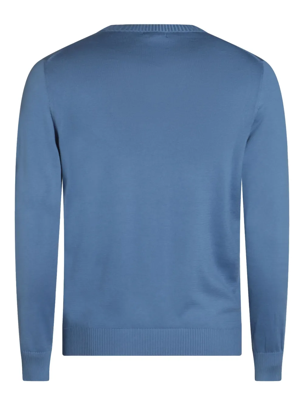 Malo crew-neck cotton sweater - Blauw