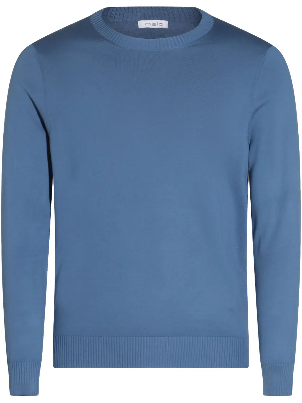 crew-neck cotton sweater