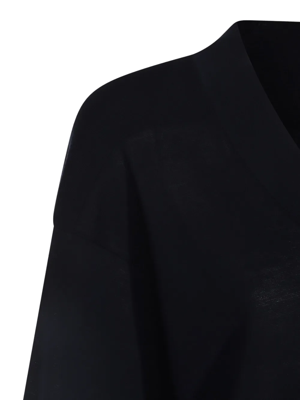 Shop Malo Cotton Jumper In 黑色