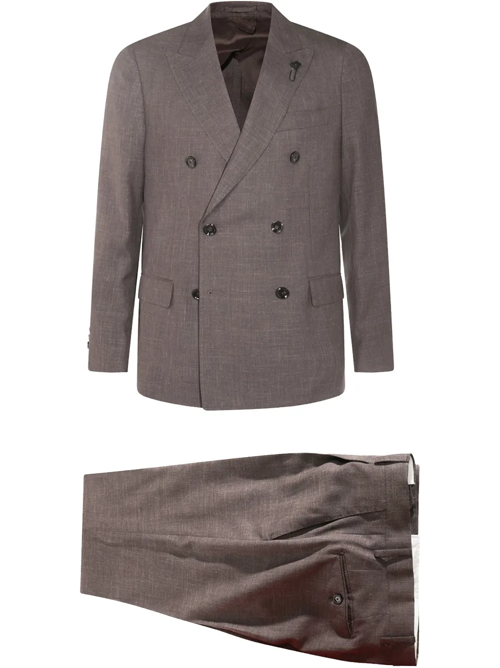 Lardini traje con doble botonadura | marrón | Image 1
