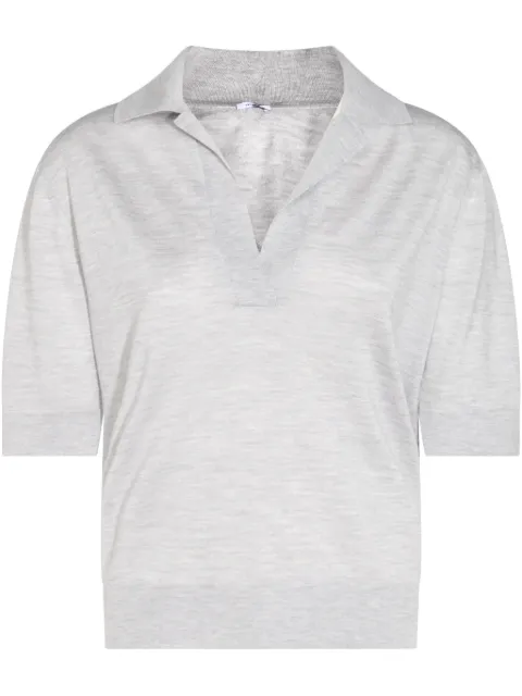 Malo cashmere-silk polo top