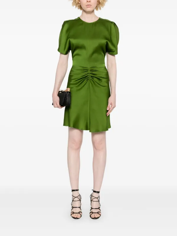 Victoria Beckham Crepe Mini Dress | Green | FARFETCH