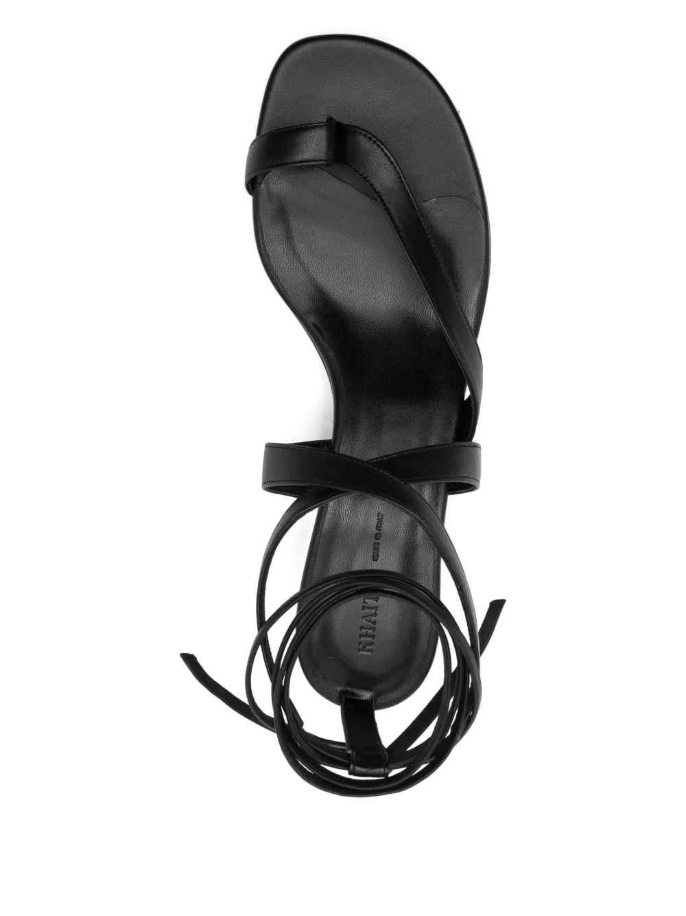 KHAITE 50mm Aimee sandals Zwart