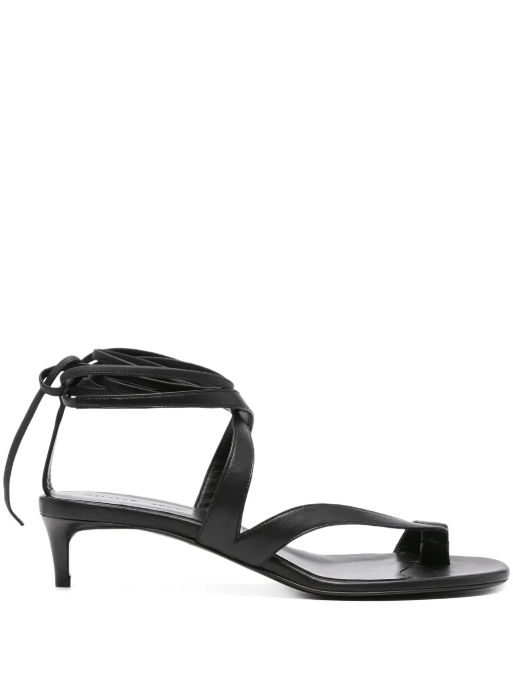 KHAITE 50mm Aimee sandals Zwart