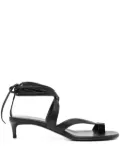 KHAITE 50mm Aimee sandals - Black