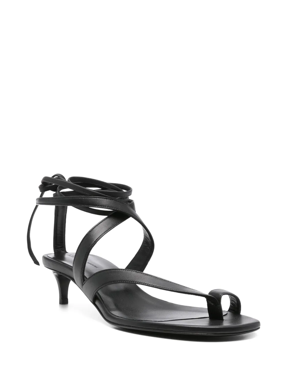 KHAITE 50mm Aimee sandals Zwart