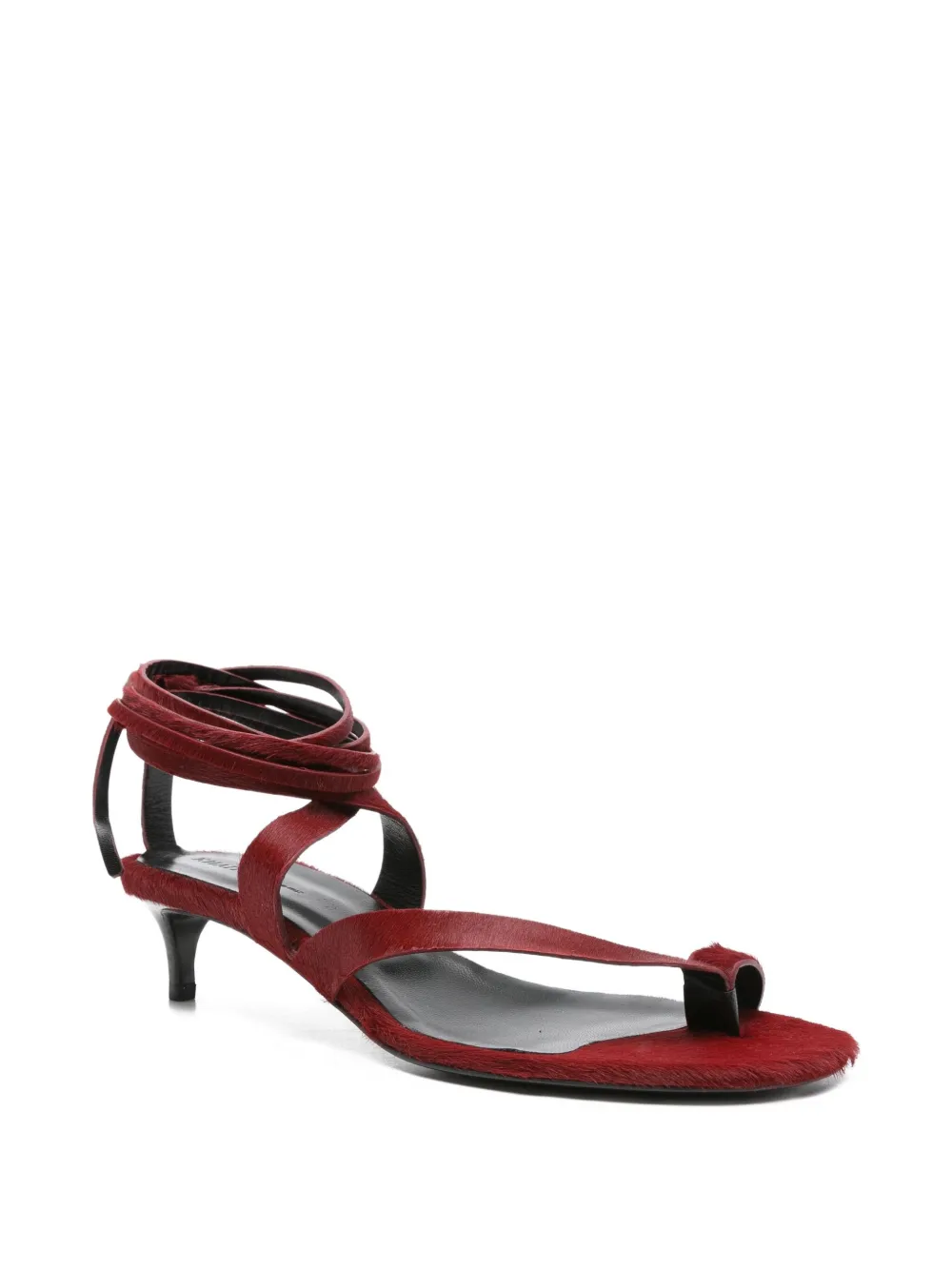 KHAITE 35mm Aimee heeled sandals Red