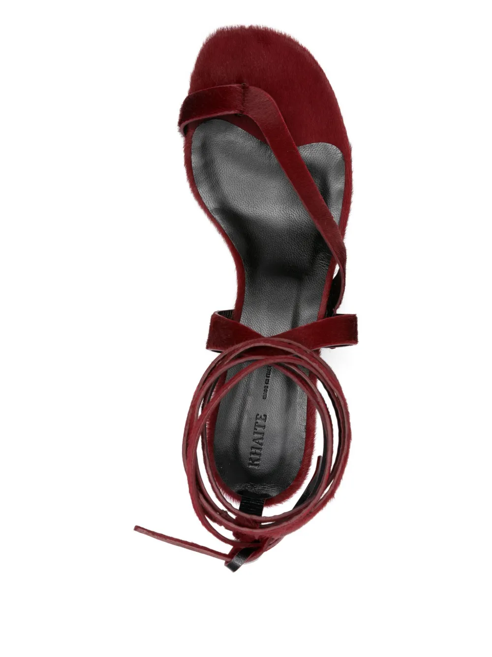 Khaite 35mm Aimee Heeled Sandals In Red