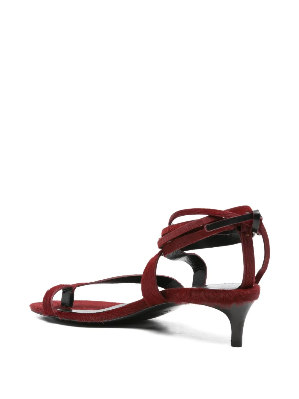 KHAITE 35mm Aimee heeled sandals Red