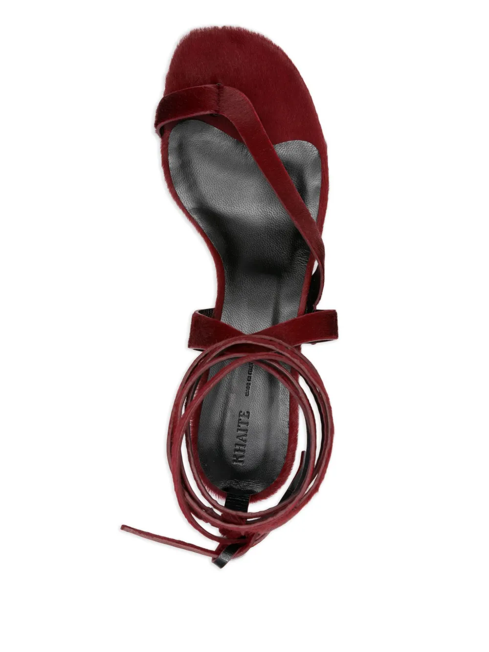 KHAITE 35mm Aimee heeled sandals Red
