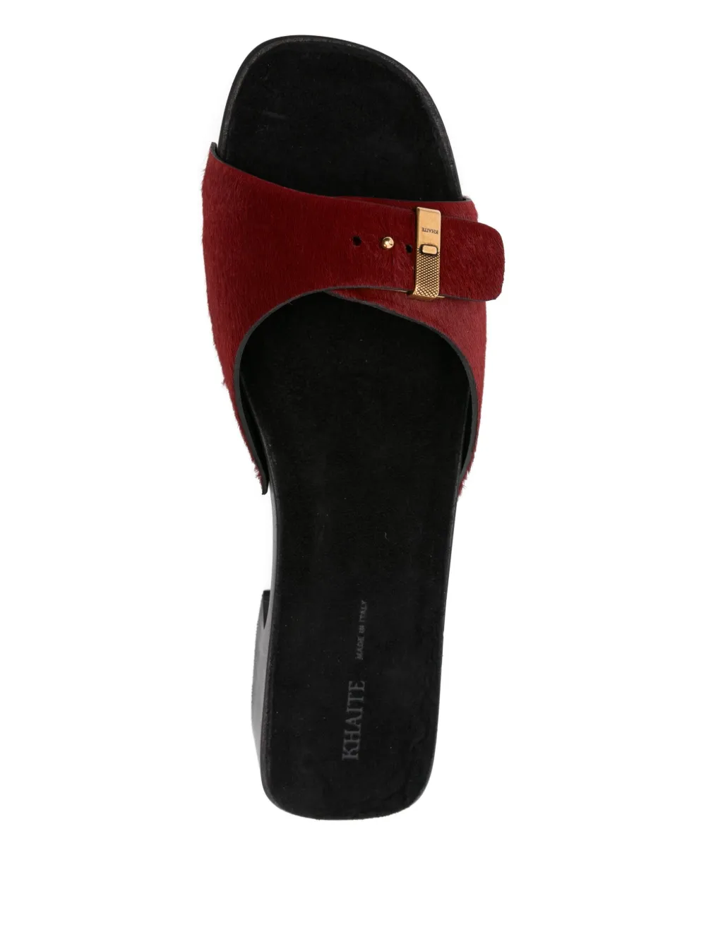 KHAITE 50mm Britt sandals Red