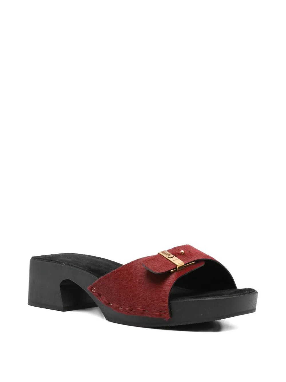 KHAITE 50mm Britt sandals Red