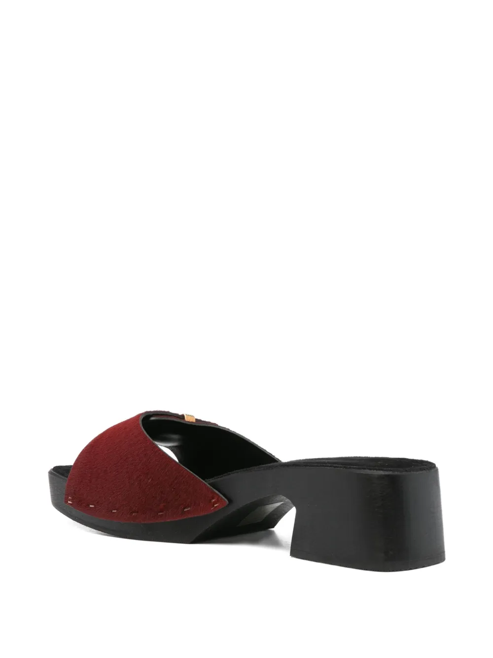 KHAITE 50mm Britt sandals Red