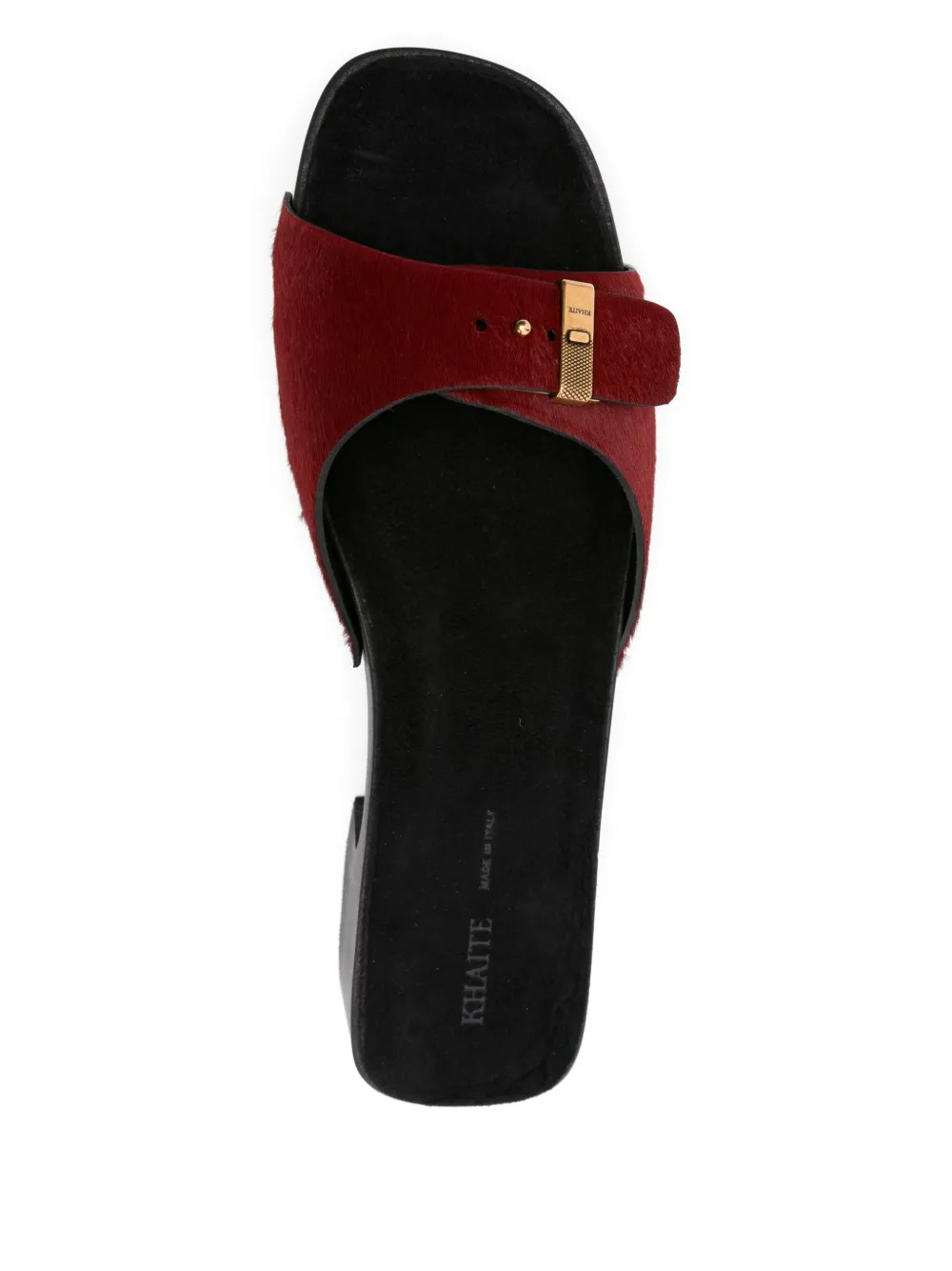 KHAITE 50mm Britt sandals Red