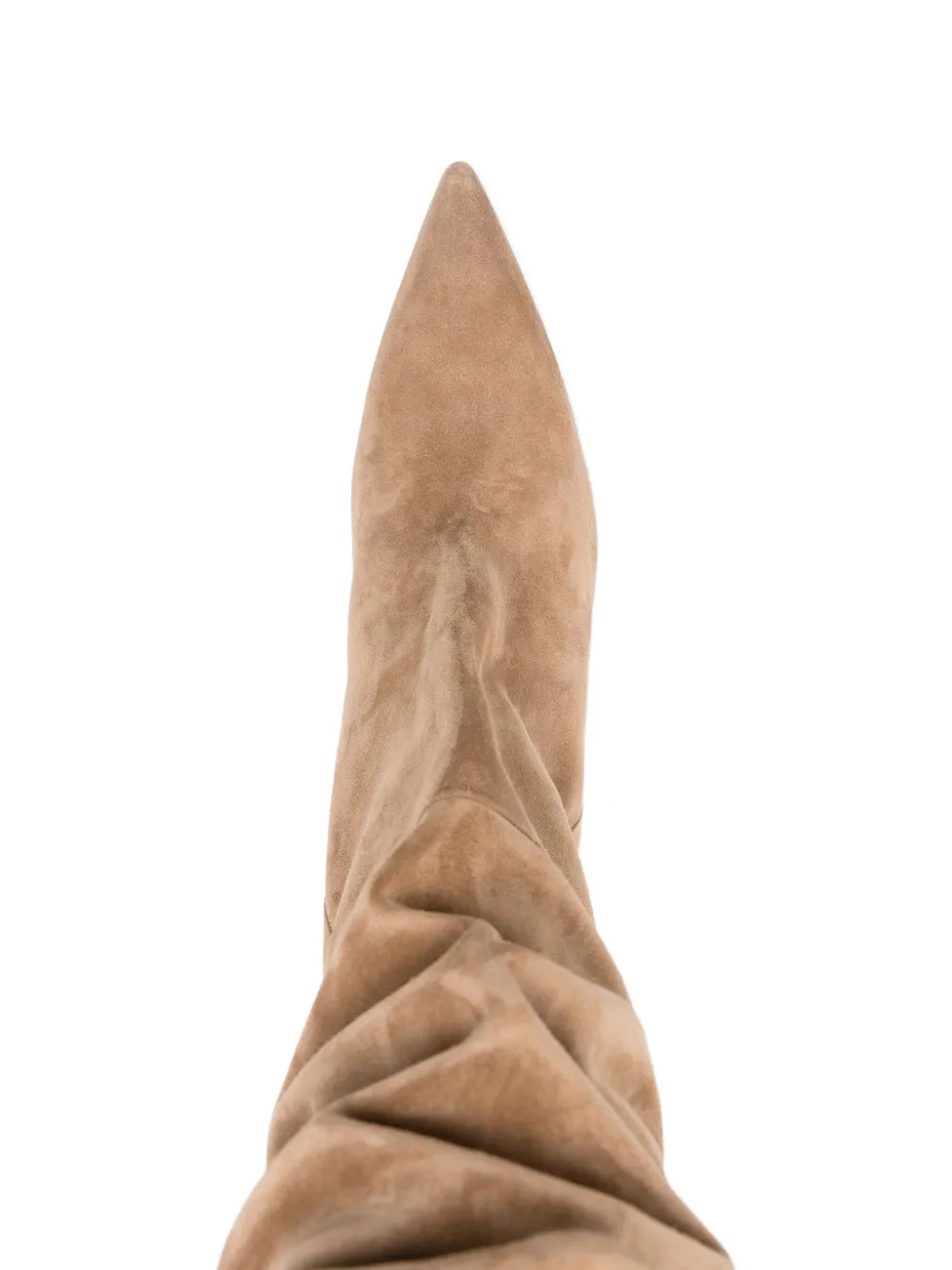KHAITE 40mm Andee suede knee boots Neutrals