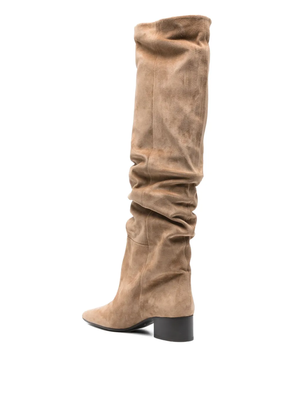 KHAITE 40mm Andee suede knee boots Neutrals