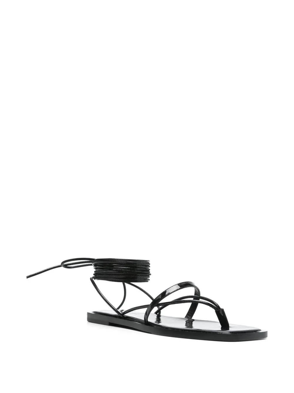 Philosophy Di Lorenzo Serafini Lakleren sandalen - Zwart