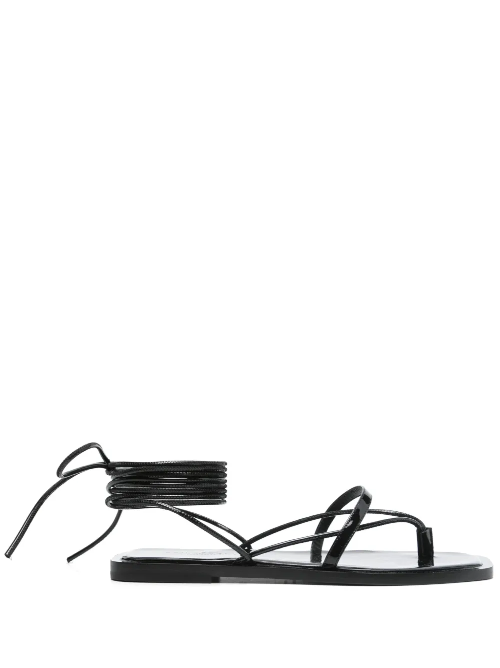 patent flat sandals