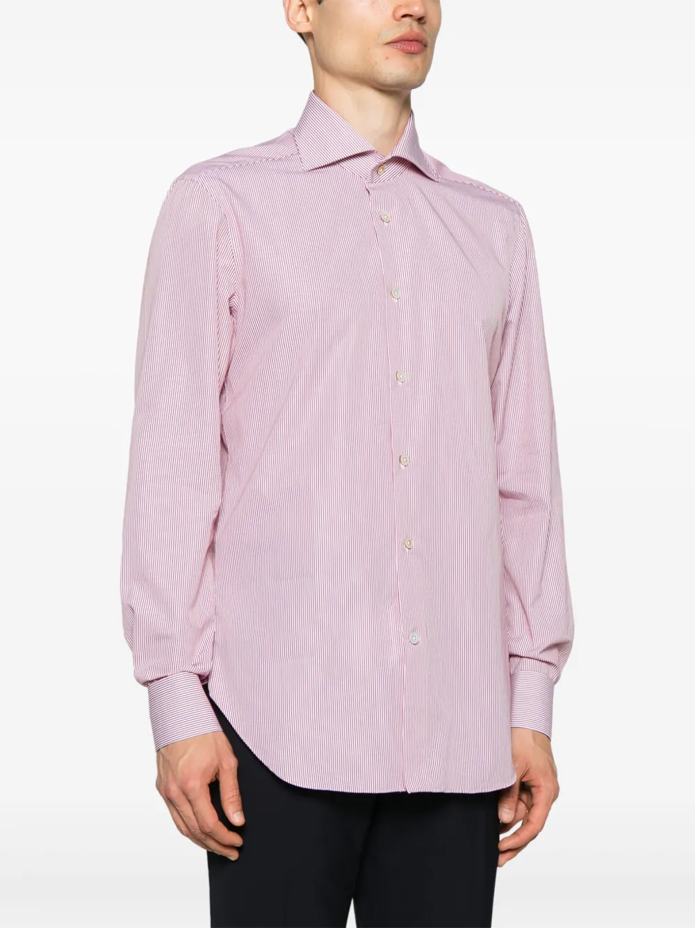 KITON STRIPED SHIRT 
