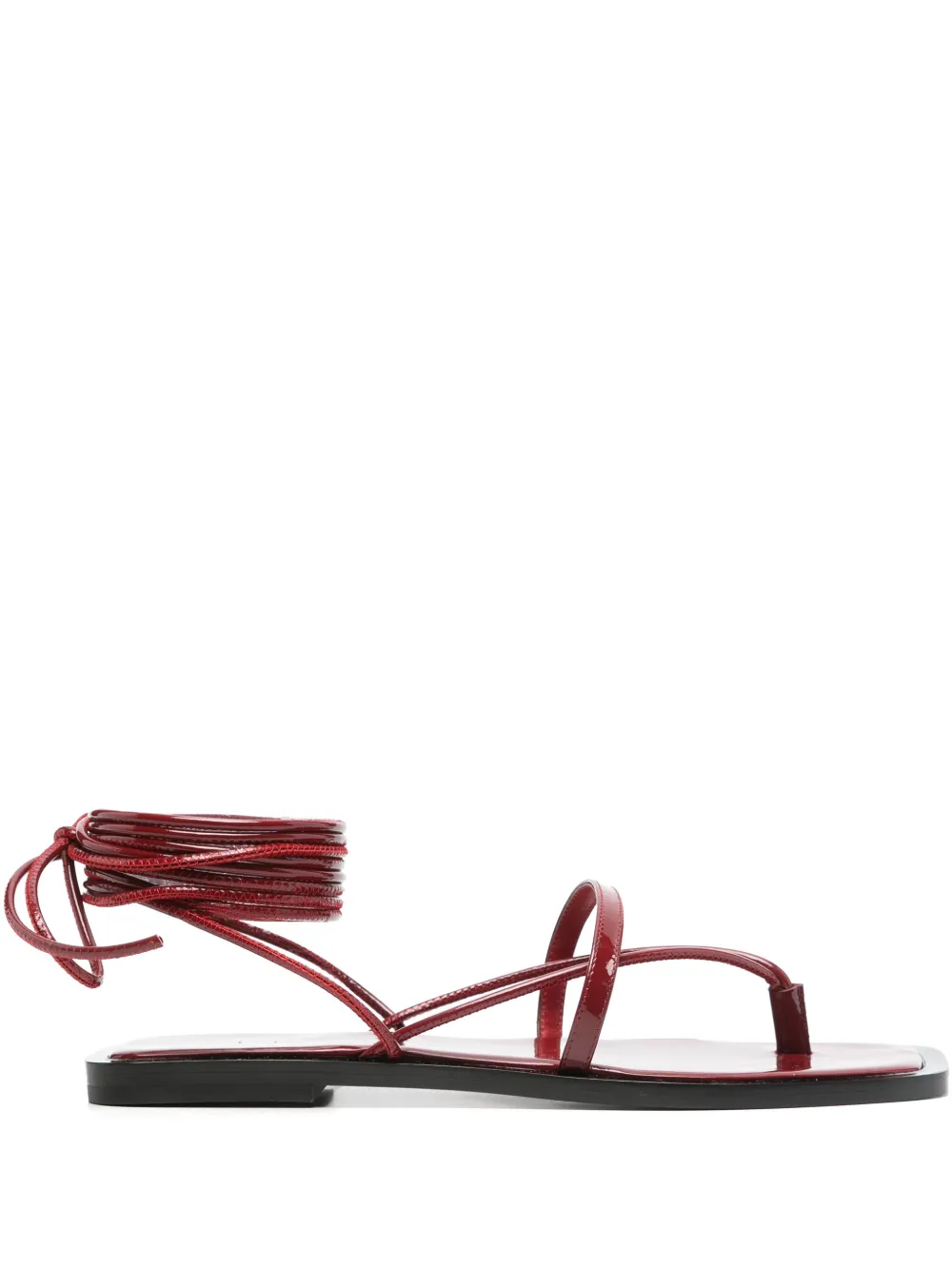 patent flat sandals