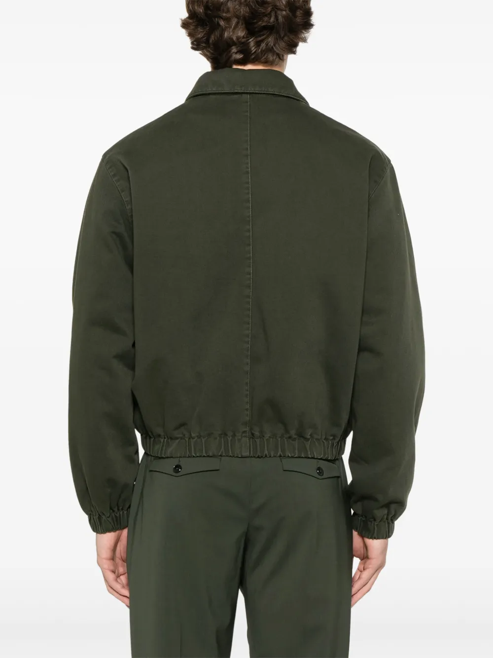 AMI Paris Jack met logo-reliëf Groen