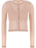 Michael Michael Kors semi-sheer cardigan - Pink
