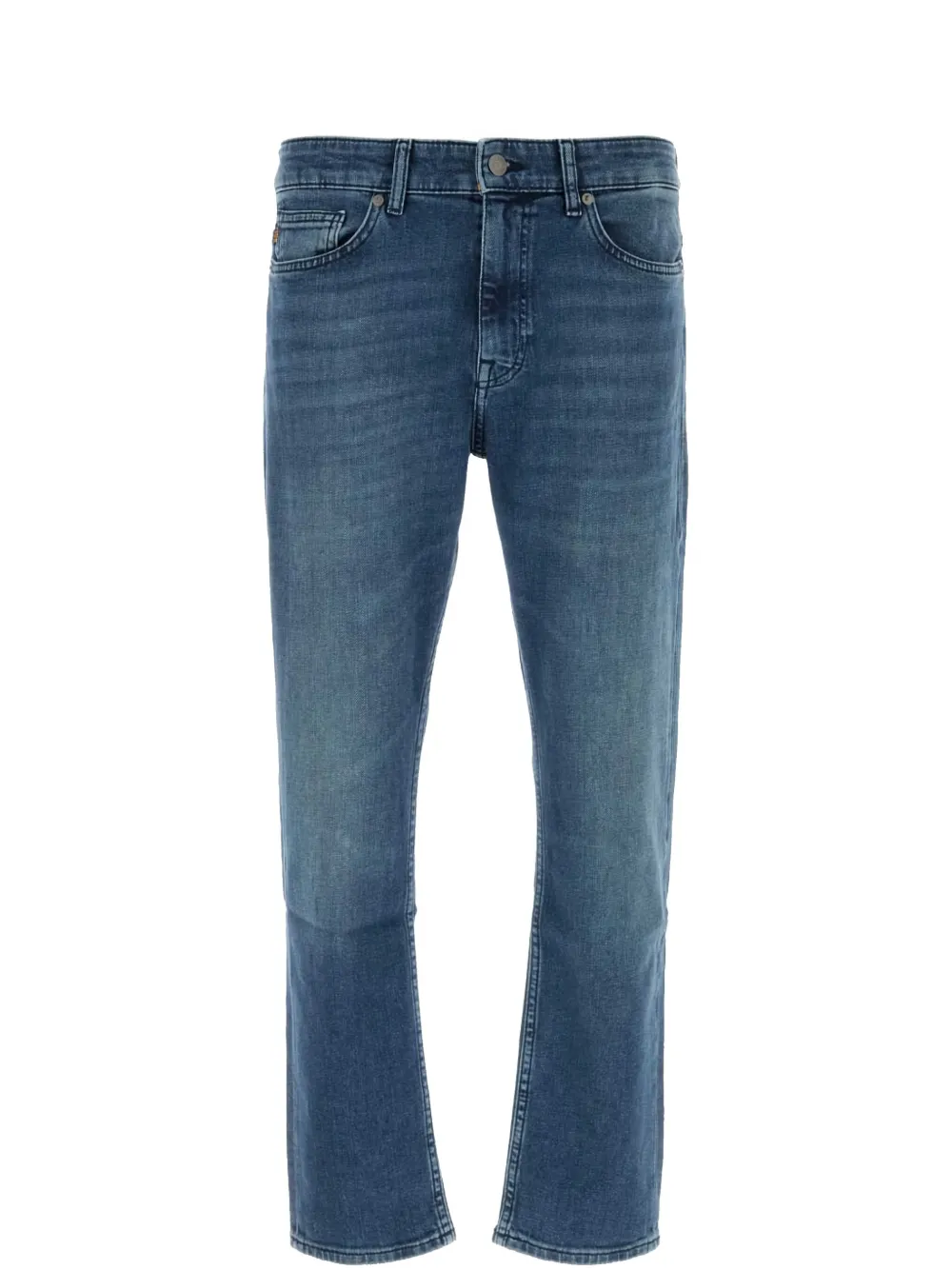 BOSS straight-leg jeans Blauw