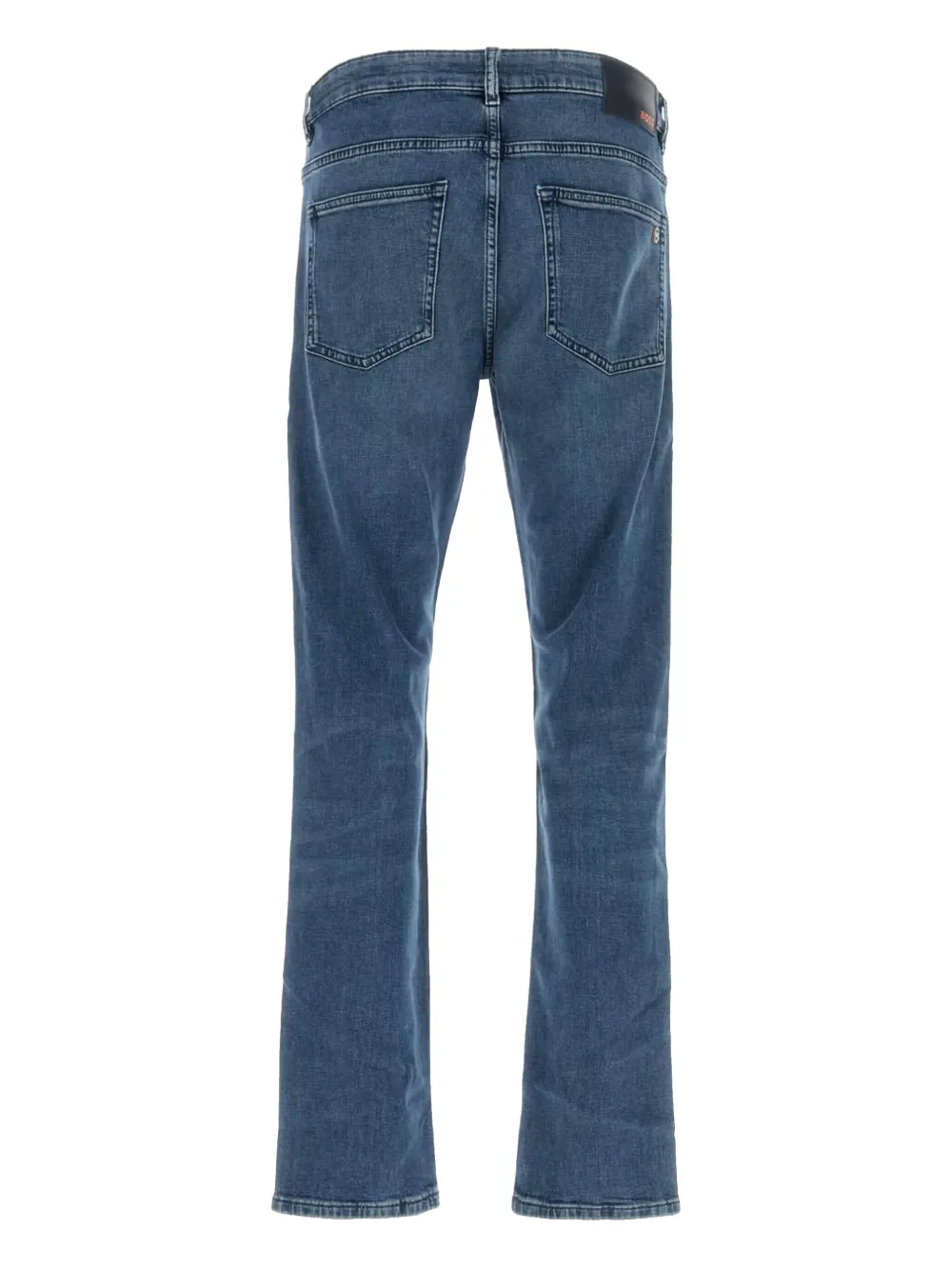 BOSS straight-leg jeans Blauw