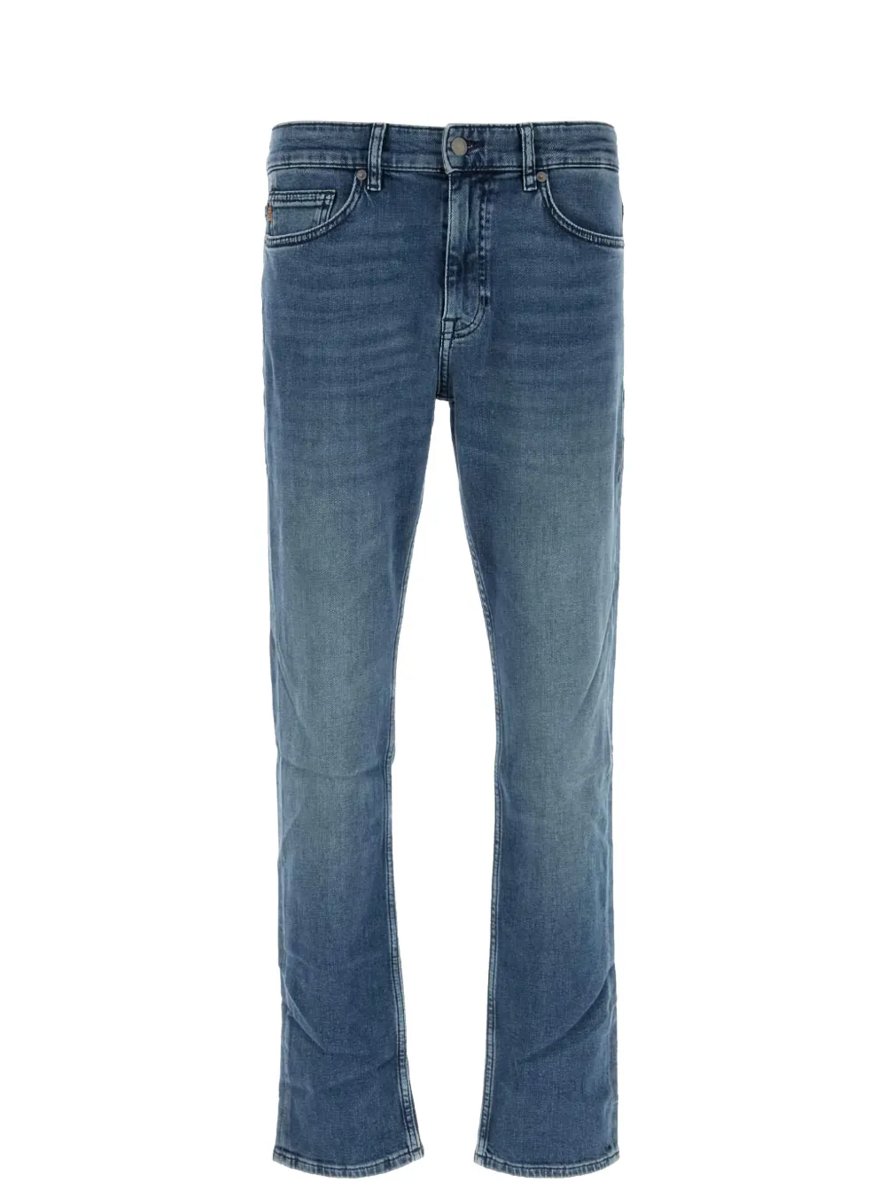 BOSS straight-leg jeans Blauw