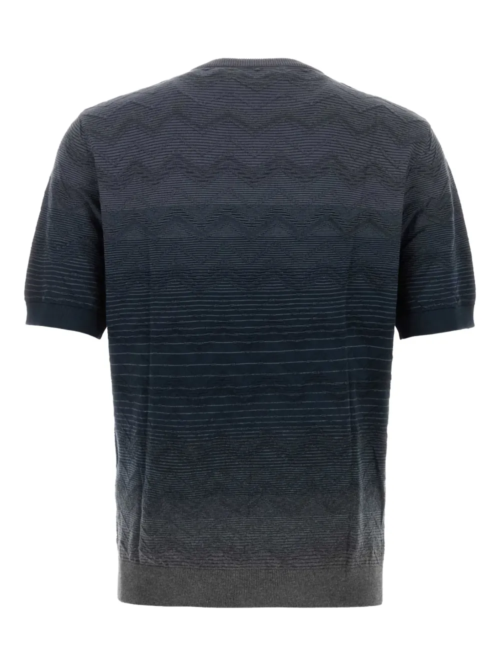 Missoni embroidered cotton T-shirt - Blauw