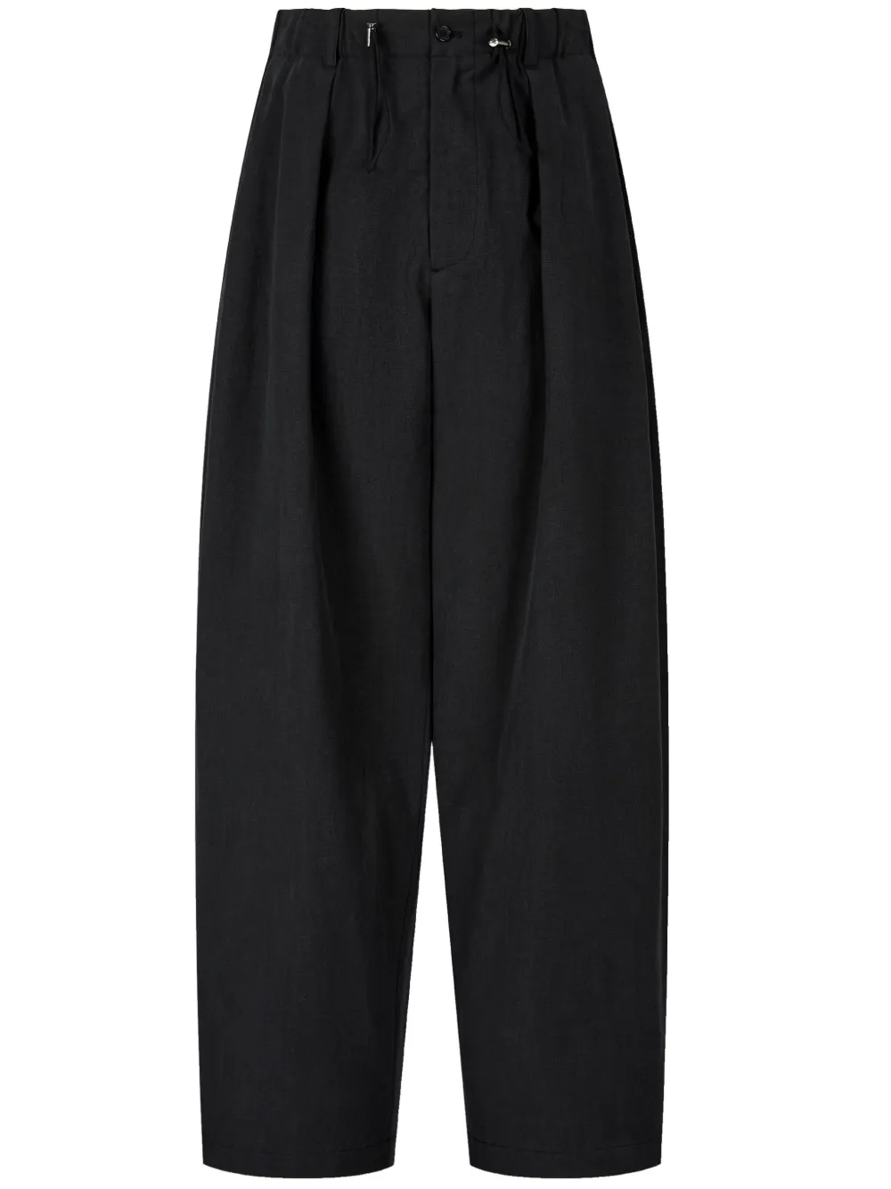 pleat-detail trousers