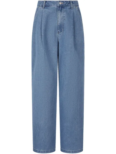 STUDIO TOMBOY pleat-detail wide-leg jeans