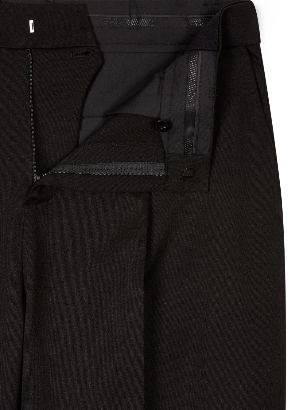 STUDIO TOMBOY Broek met geplooid detail Zwart