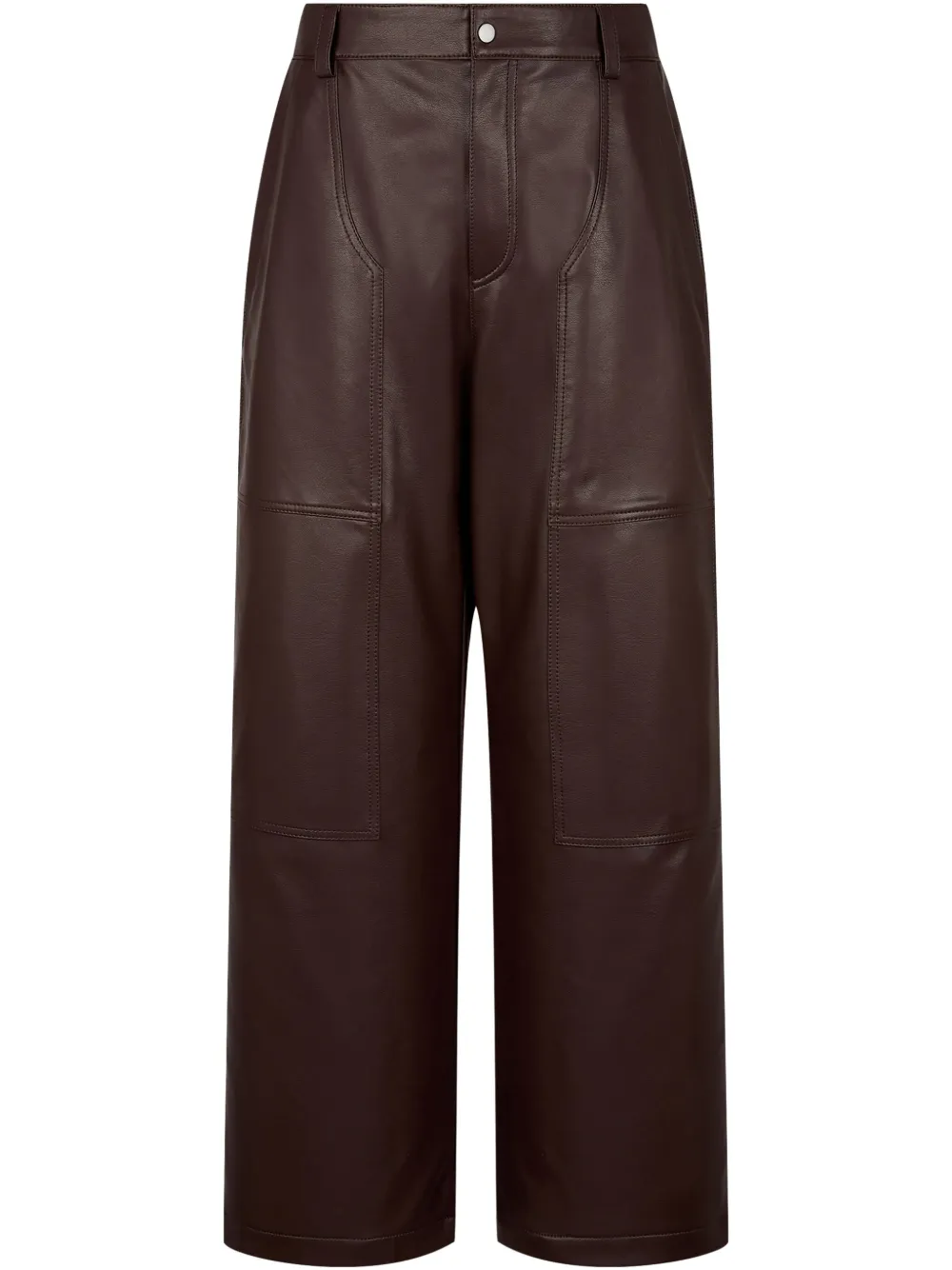 button-fastening trousers