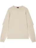 STUDIO TOMBOY layered sweatshirt - Neutrals