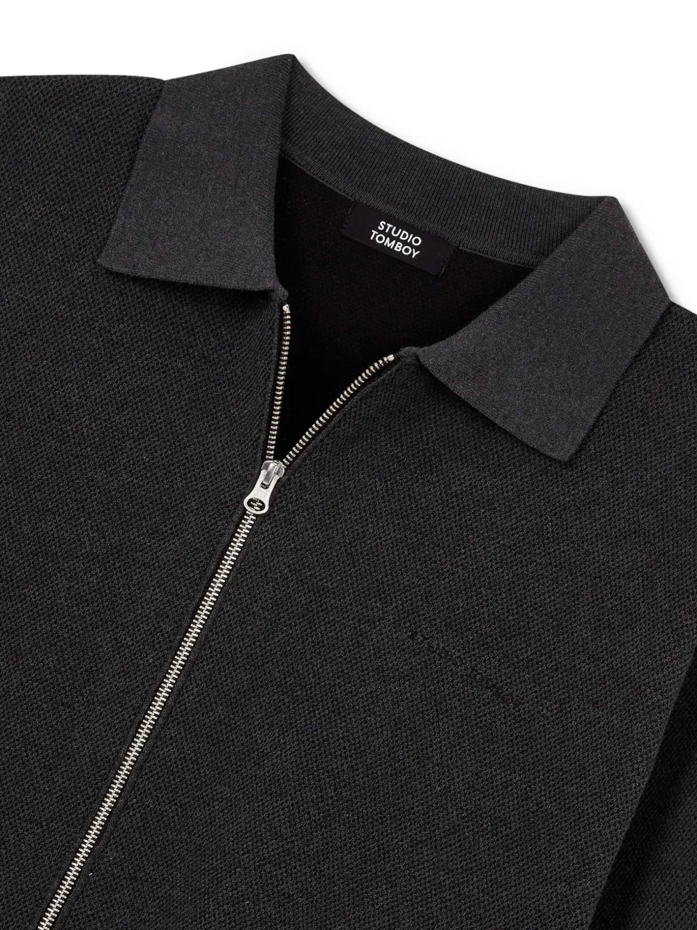 Studio Tomboy Zip-up Cardigan In Grey