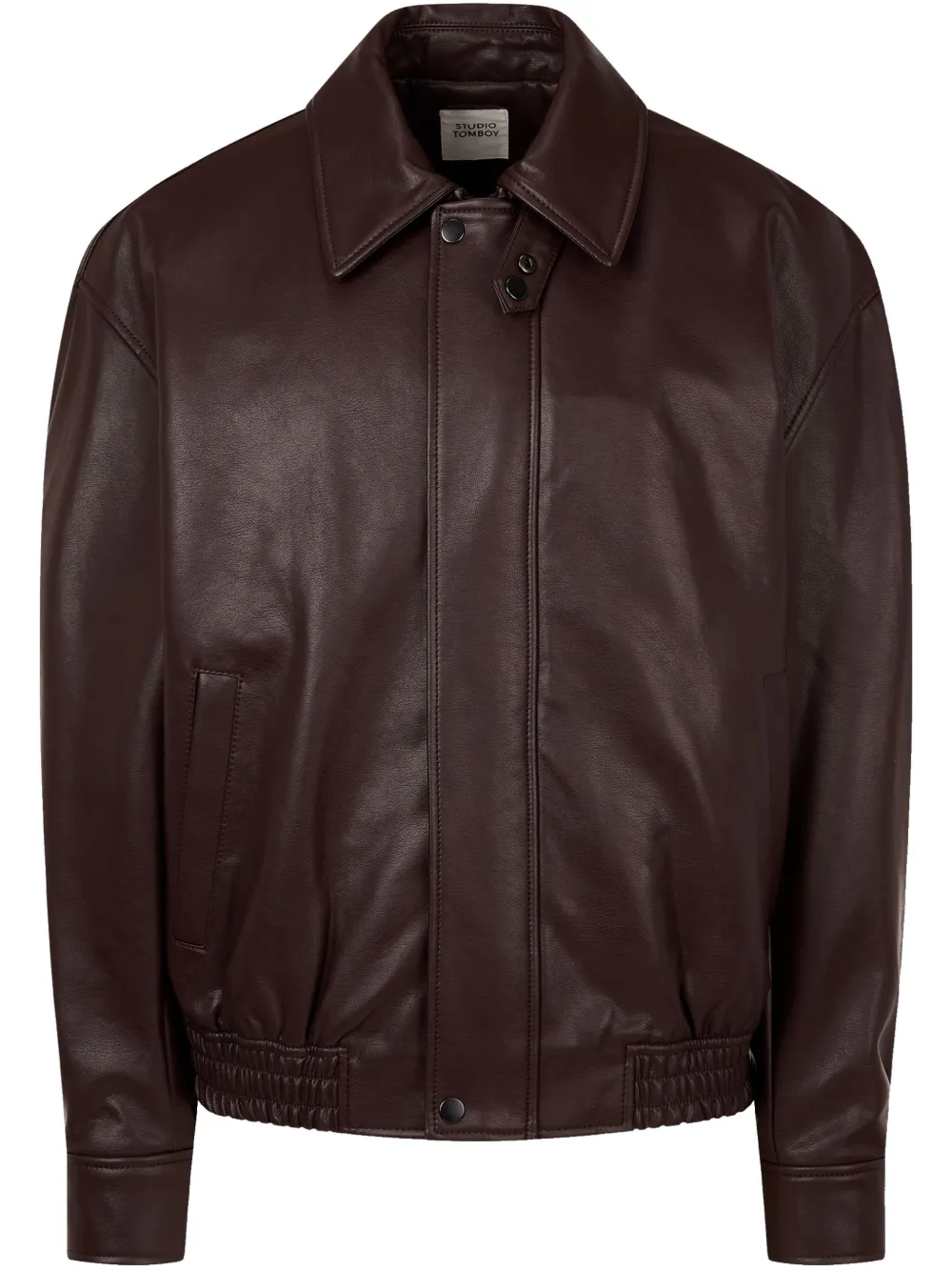 faux-leather jacket