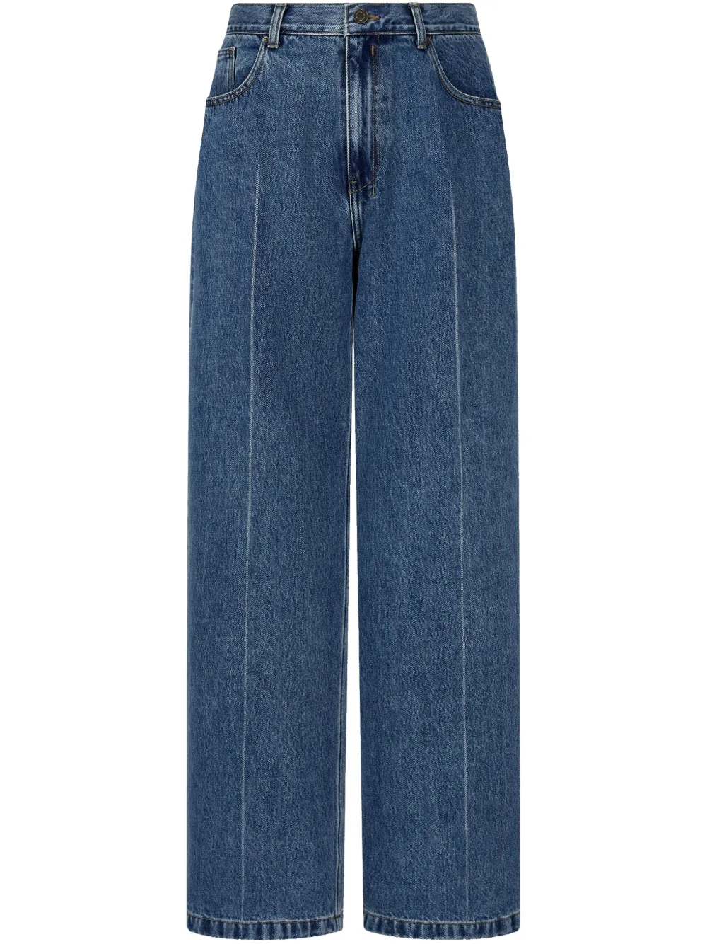 STUDIO TOMBOY Jeans met persplooi Blauw