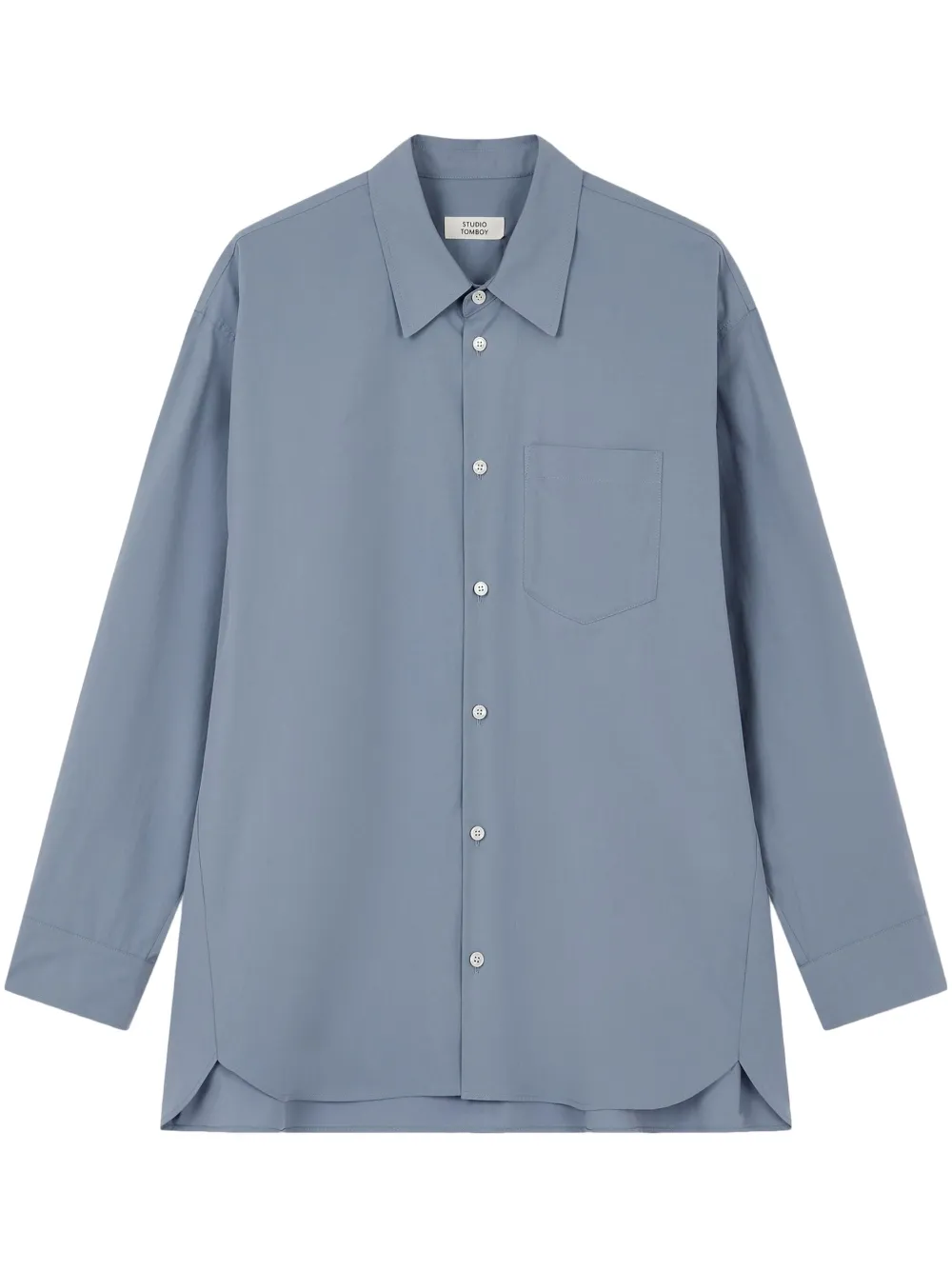 pleat-detail shirt