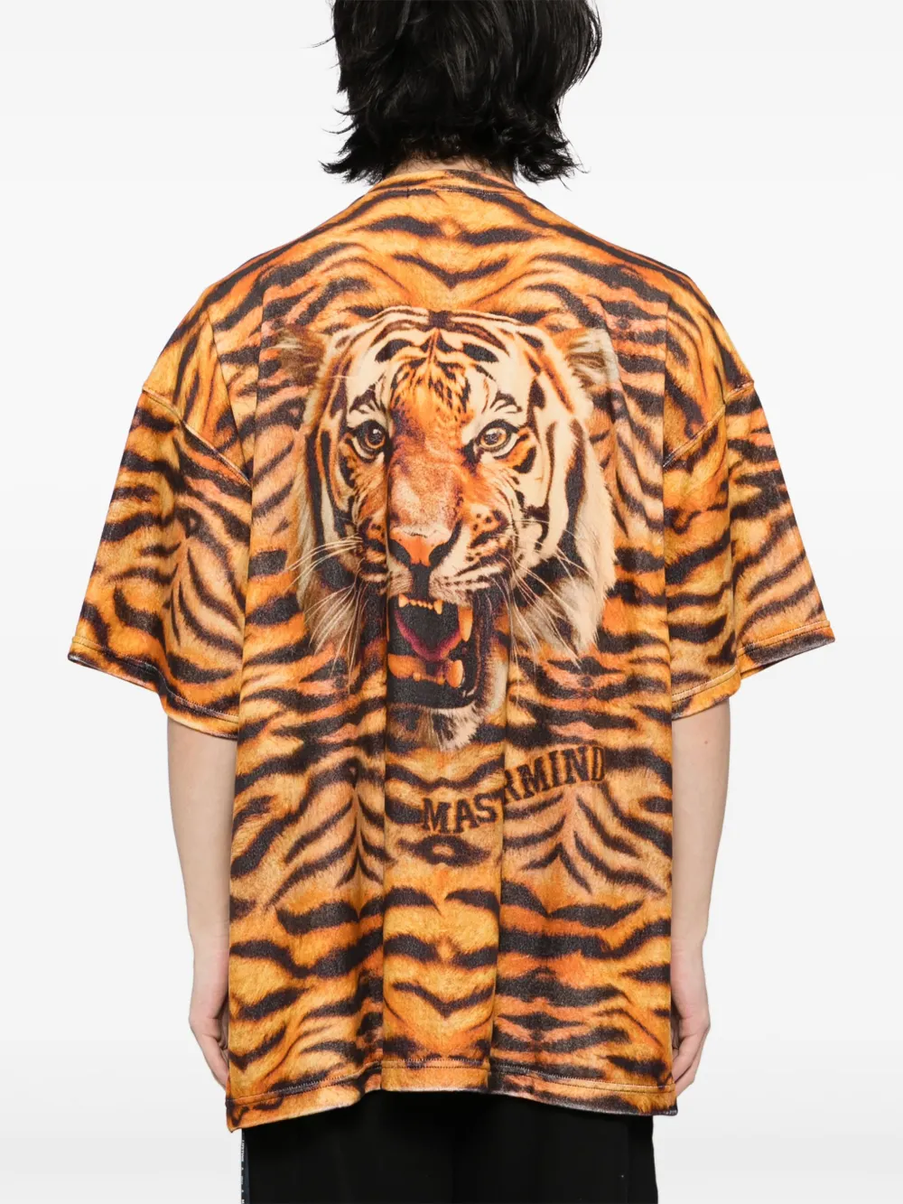 Mastermind World T-shirt met tijgerprint Oranje