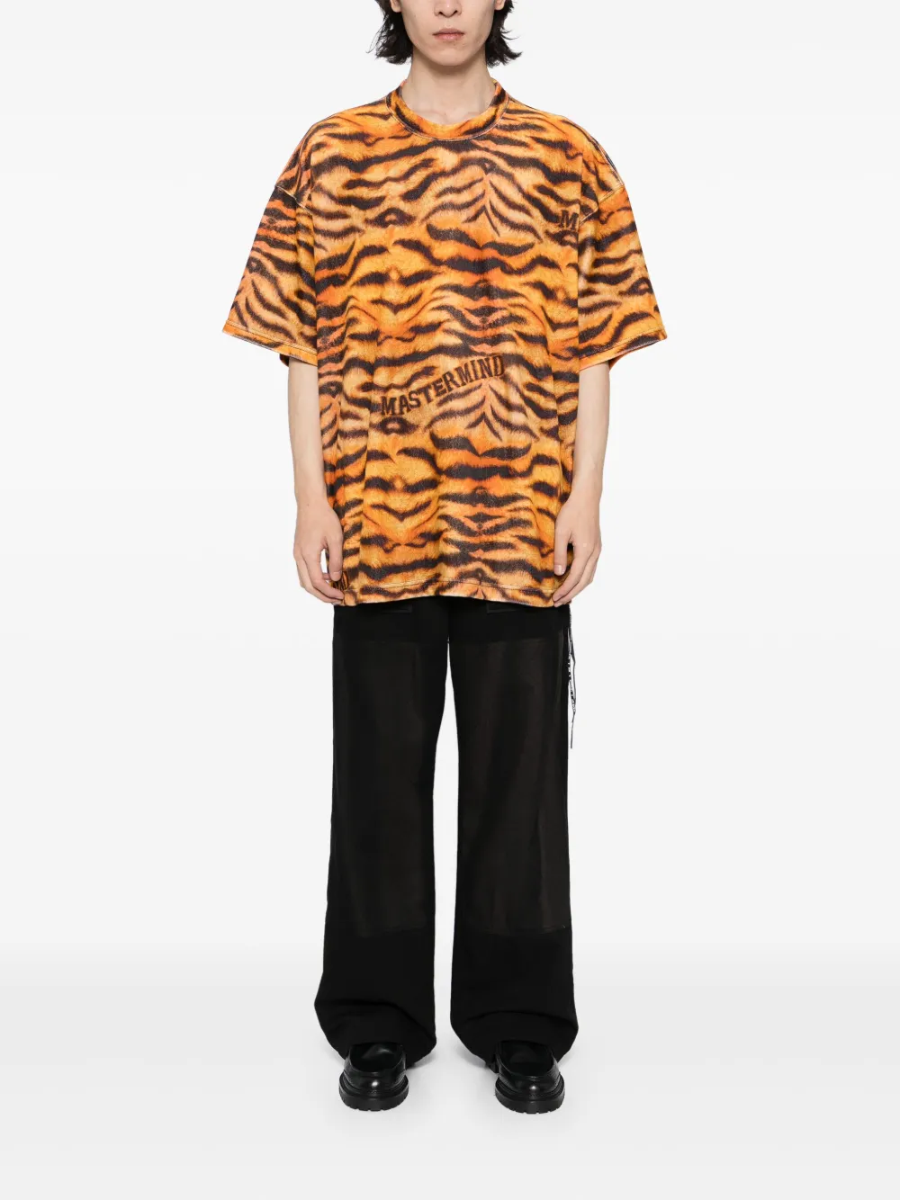 Mastermind World T-shirt met tijgerprint - Oranje