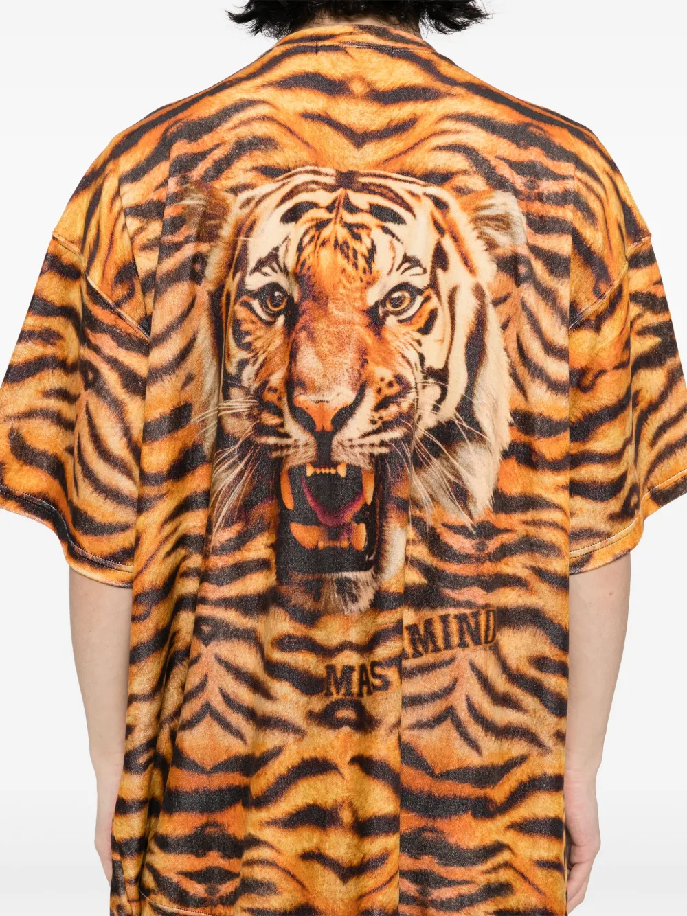 Mastermind World T-shirt met tijgerprint Oranje