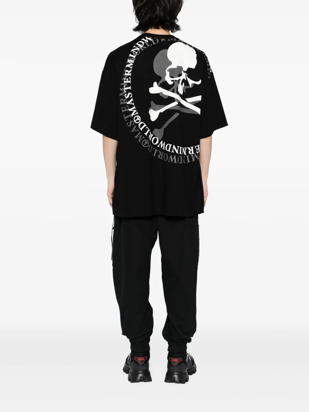 Mastermind World T-shirt met logoprint Zwart