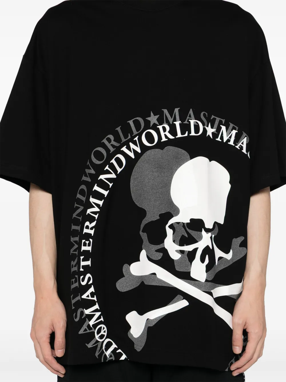 Mastermind World T-shirt met logoprint Zwart